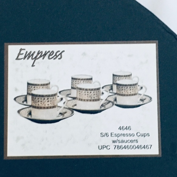 I. Godfinger  & Co 6 Cup and Saucer Expresso Sets Vintage New In Box - Picture 14 of 16